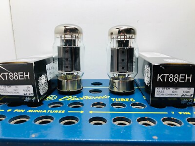 Closely Matched Pair Electro-Harmonix KT88 6550 NOS NIB Same Date Tested Tube