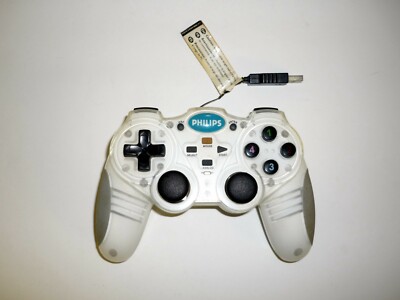Philips Retractable Controller w/Recoil PC Game Profiler USB Model SGC2909BB/27