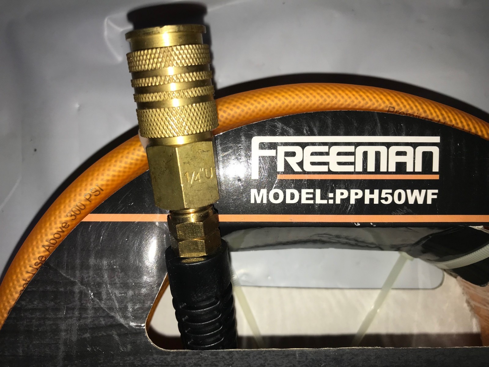 Freeman 1/4 inch 50 feet Hybrid Air Compressor Pneumatic Hose NPT Fittings