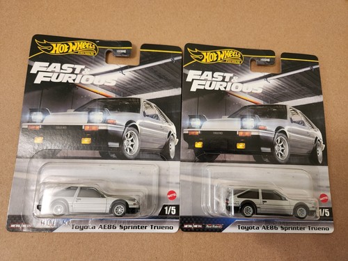 5台セット　ホットウィール　トヨタ AE86 SPRINTER TRUENO Hot Wheels Fast & Furious Toyota AE86 Sprinter Trueno