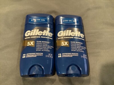 2 Brand New Men s Gillette Clase Mundial Antiperspirant 3.4 Oz 10/2024 Exp