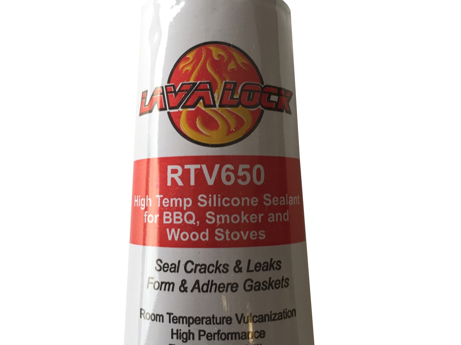 2 PACK LavaLock® BBQ Sealer Hi Temp RTV 650 Smoker Grade Adhesive Red Food Safe