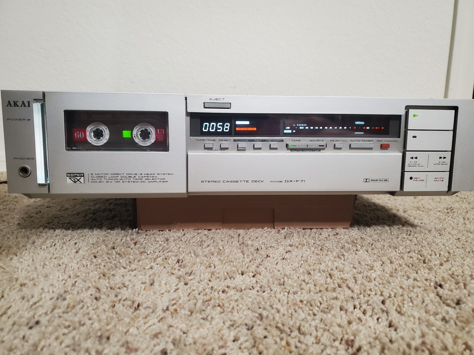 Akai Stereo Cassette Deck Model GX-F71