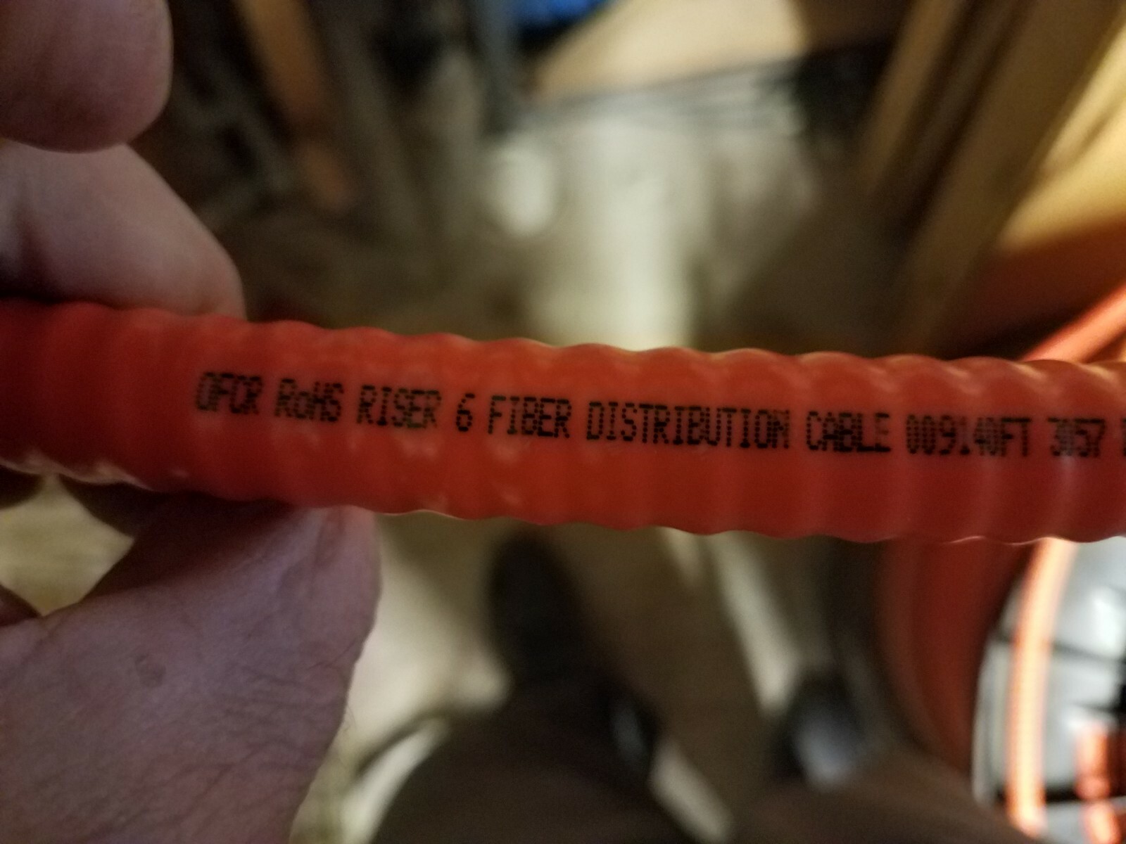 Armored Fiber 6 strand  multimode 62.5/125 cable Plenum indoor/outdoor