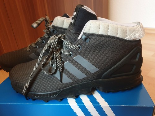 Adidas ZX Flux 58 TR, Gr.10 (44), Schwarz Grau Weiß 
