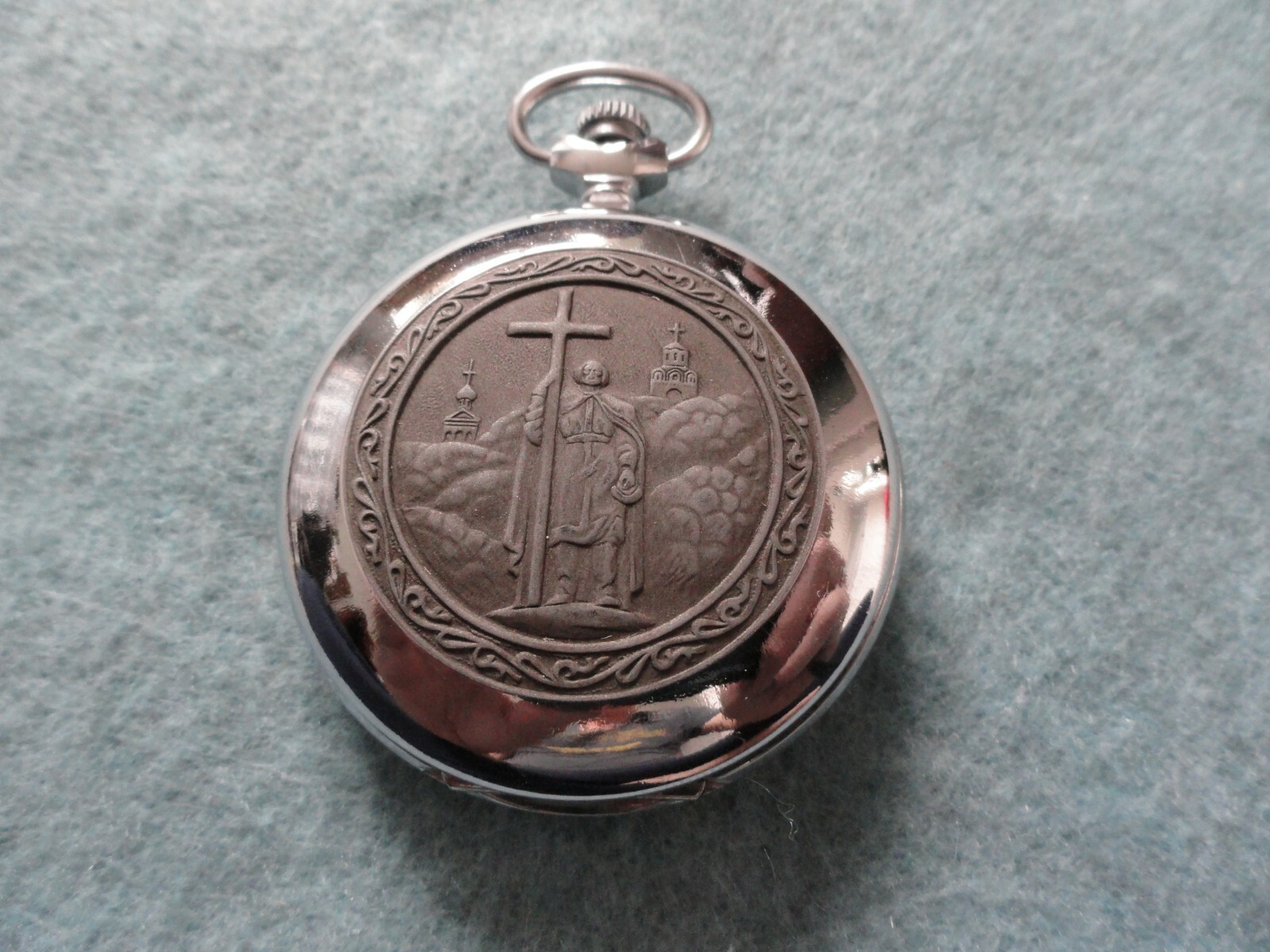 Vintage Russian Mechanical Wind Up Pocket Watch