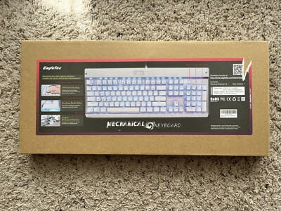EagleTec Wired Mechanical Keyboard P/N ET-KG011 Tested + Working
