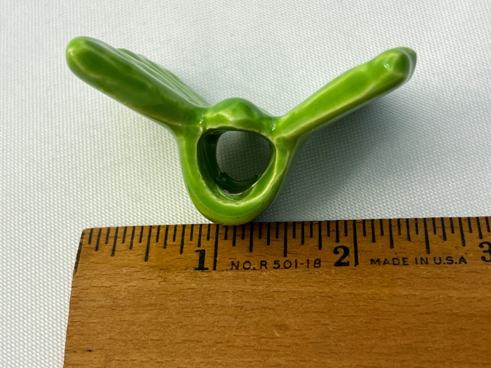 HPH Hazel Pearson Handicrafts Macrame Beads Ceramic Butterfly IBR-403 - Lot of 2