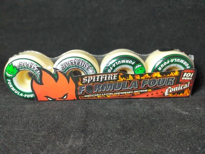 Spitfire Skateboard Wheels Formula Four Conical Green All Sizes 101DU Skate