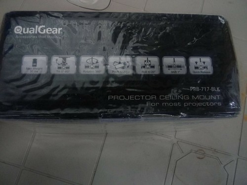 QualGear PRB-717-BLK Universal Ceiling Mount Projector Accessory