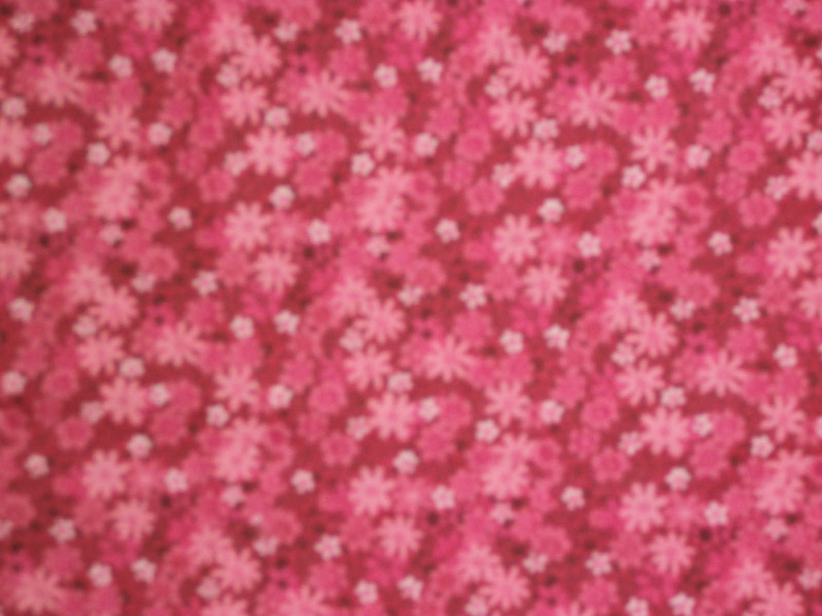 Vintage Pink Packed Tiny Multi Tonal  Daisies  52 X 42      Shy of 1 1/2 yards