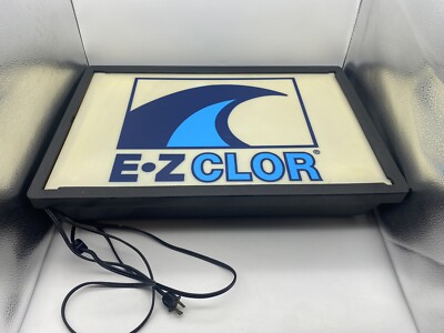 E-Z Clor Store Advertisement Light Vintage