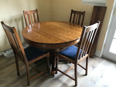1900 1950 Antique Oak Dining Table Vatican
