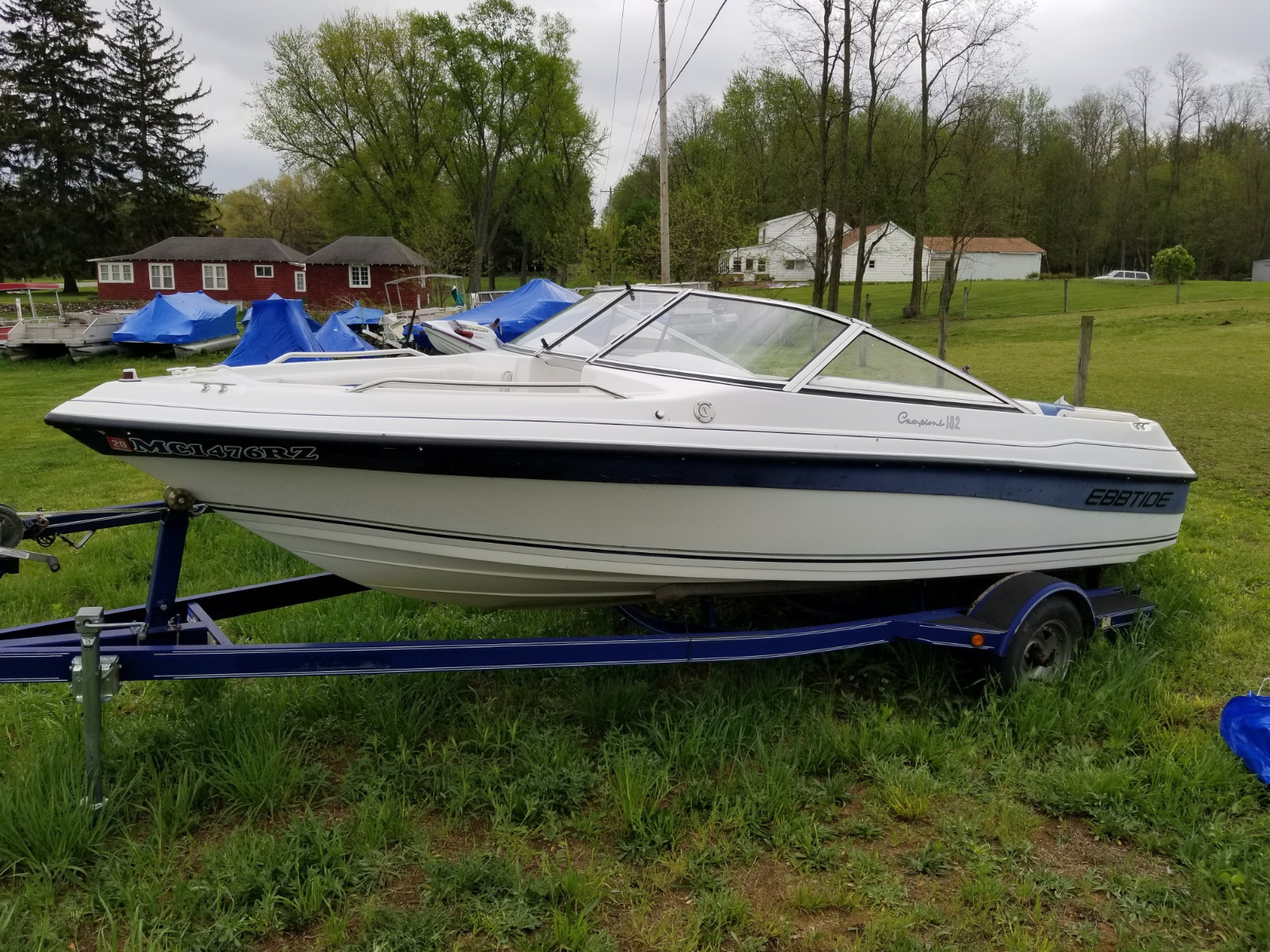 1999 Ebbtide Powerboat Volvo I/O Trailer Sturgis, Michigan | No Fees/Reserve