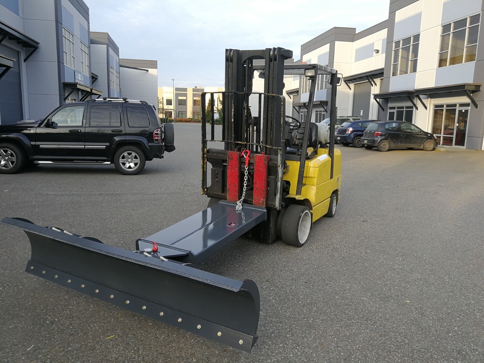 Forklift mounted Heavy duty Snow Plow