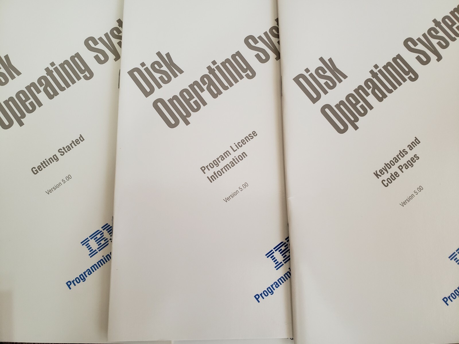 IBM DOS 5.0 Disk Operating System 3 720KB 3.5 Diskette set kit 1991