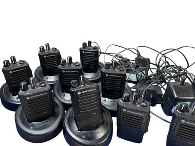 Motorola DP3441 Two-Way Radios with Chargers Set of 9 Units