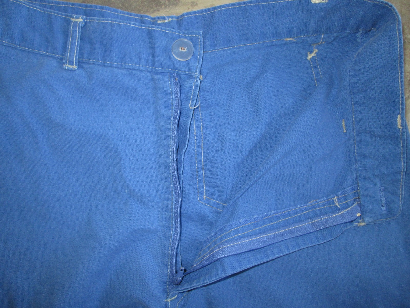 VTG San Francisco Souvenirs Pacific Blue Pants 14 28x28 Parrot Patch Wide Leg