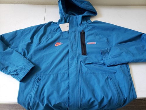 New Nike Sportswear Air Max Woven Full Zip Blue Jacket Men's