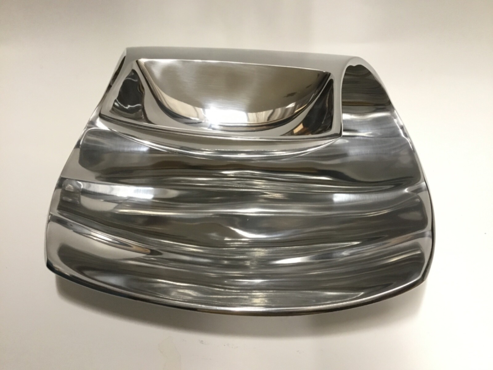 Nambe Nambé MT0739 Drift Hand-Crafted Chip & Dip Set Metal