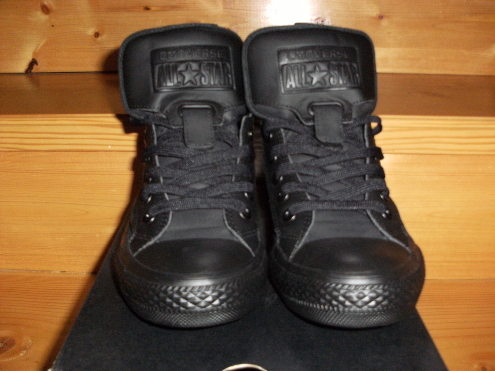 Converse All Star Guard High Top Black Leather Men 5 Women 7