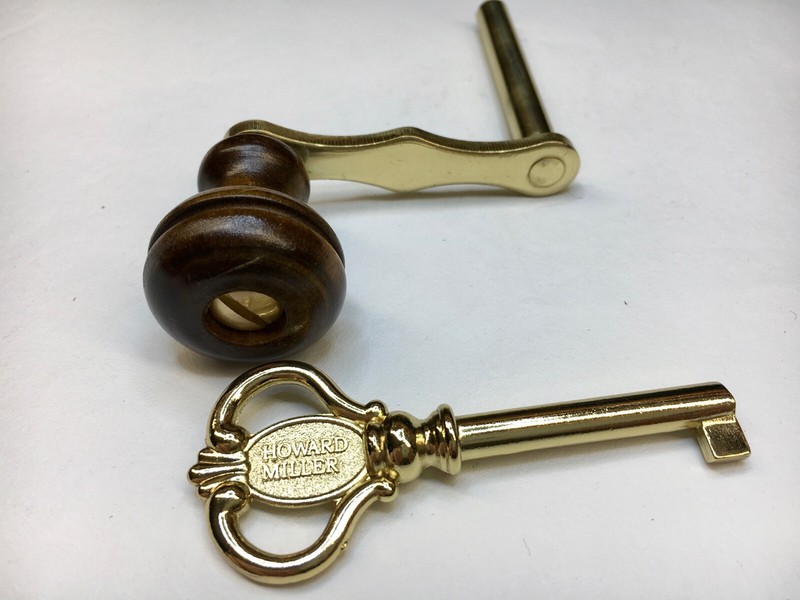 Howard Miller Grandfather Clock Door Key and Crank eBay