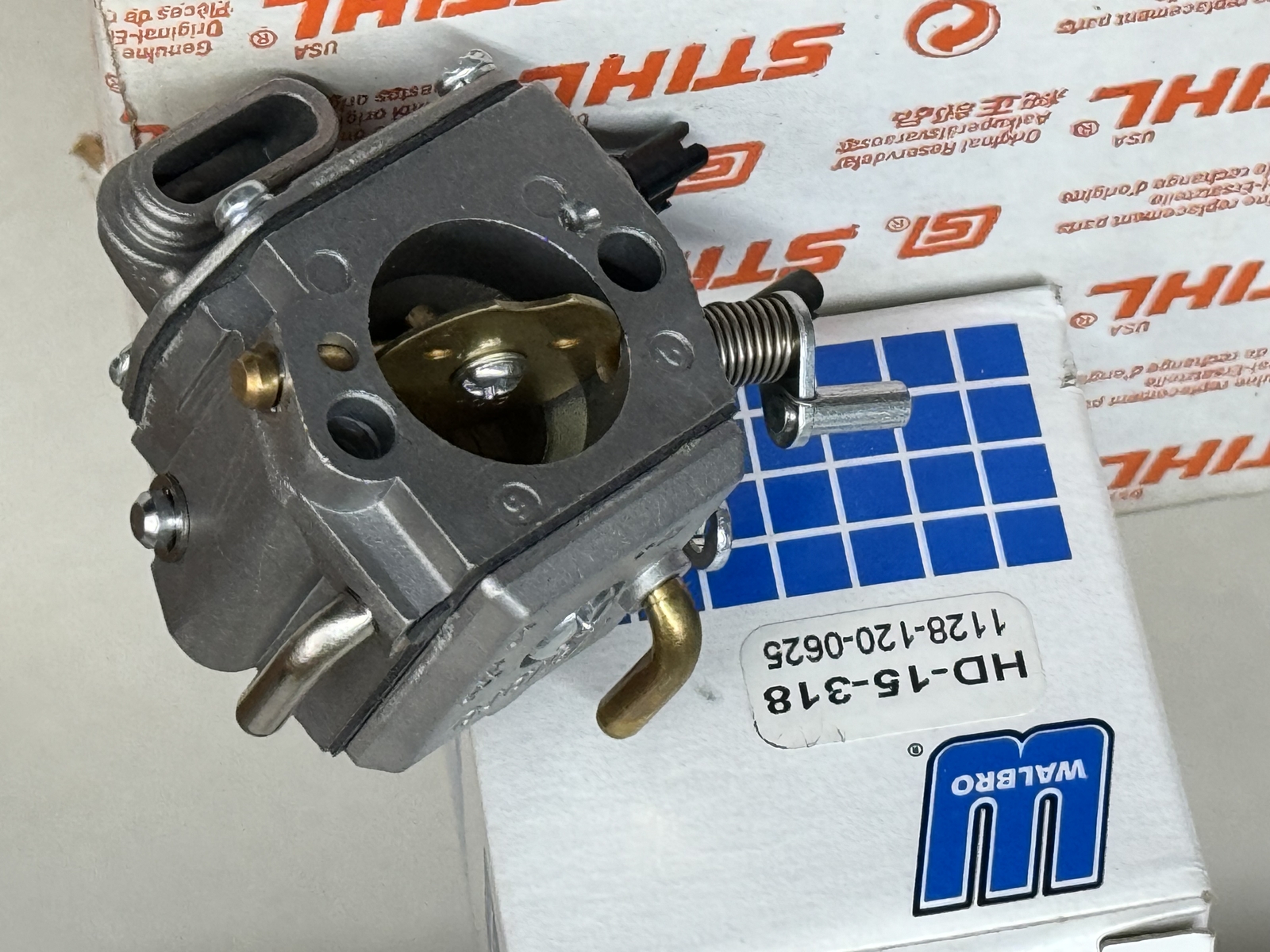 STIHL OEM WALBRO CARBURETOR 1128 120 0625 HD-15-318 FOR 044 R 046 MS440 MS460 - Picture 2 of 2