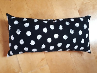 Dekokissen Schwarz Weiss Polka Dots IKEA Punkte 25 x 55 cm Couch Sofa KIDS 