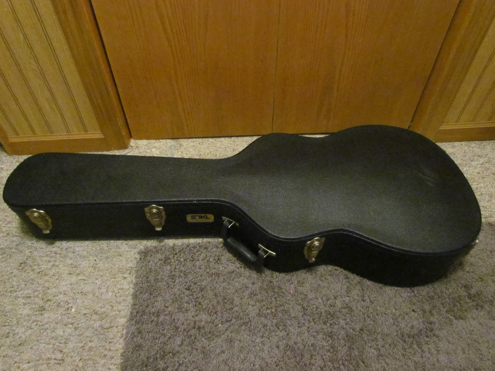 TKL Made in Canada Arch Top Acoustic Guitar Black Hard Shell Case
