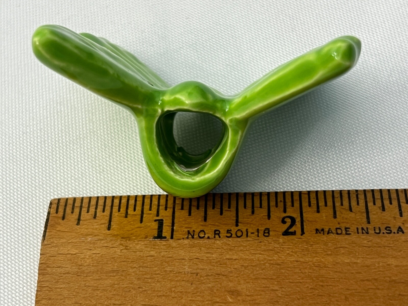 HPH Hazel Pearson Handicrafts Macrame Beads Ceramic Butterfly IBR-403 - Lot of 2