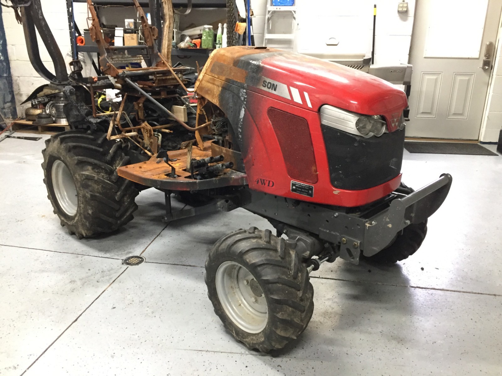 Massey Ferguson GC1720 4WD Tractor - FOR PARTS OR REPAIR - Iseki Diesel GC1715