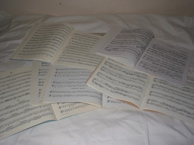 LOT OF 10 MUSIC SHEETS FOR CLARINET SEE PICTURES