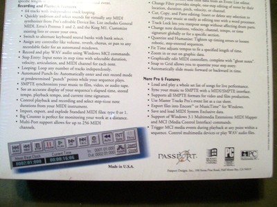 Passport Master Tracks Pro 6 Complete MIDI Sequencing Software for Professional