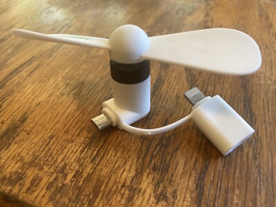 Hornitos Cell Phone Mini Fan Accessory Lightning Port & Micro USB Compatible