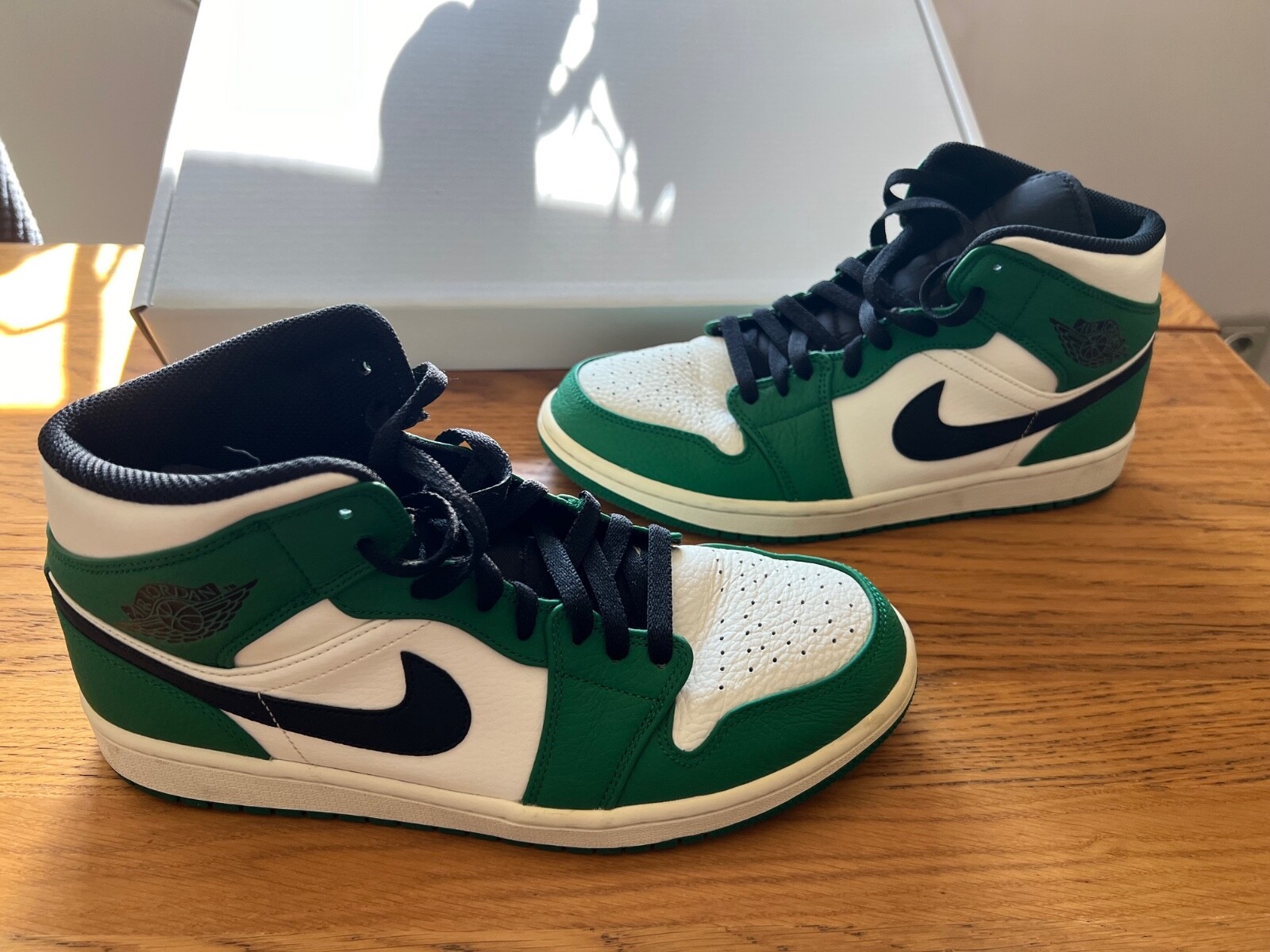 Size 10 - Air Jordan 1 Mid Pine Green 887224179510| eBay