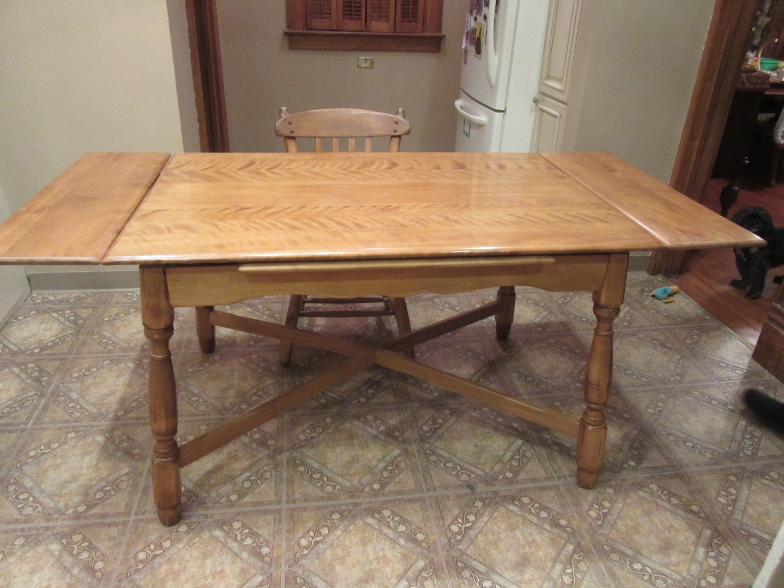 antique dining room table and chairs
