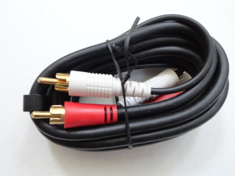 6ft. Video Dubbing Cable & Audio Cable Gold Plated.1 Video/1 Audio Cable 6