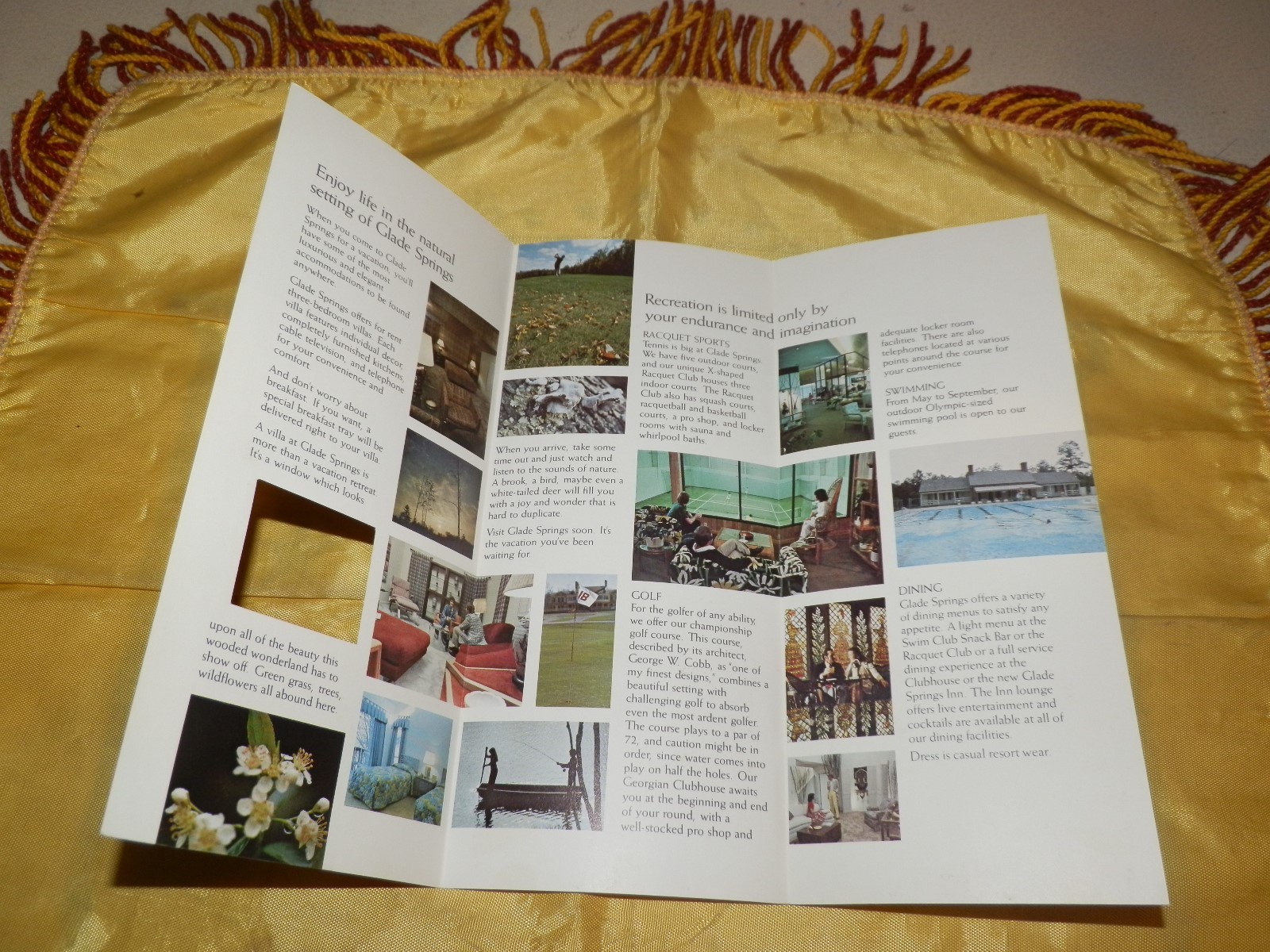 Very Scarce Glade Springs Near Beckley, WV Promo Brochure.