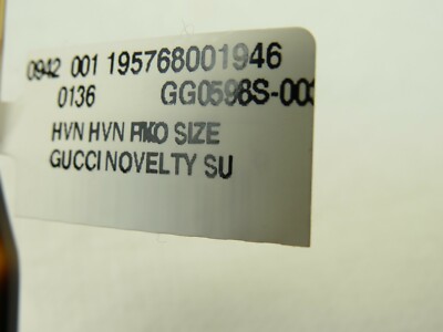 Pre-owned Gucci Gg 0598s-003 Novelty Havana Frame Pink Lens Gg Web Logo Sunglasses