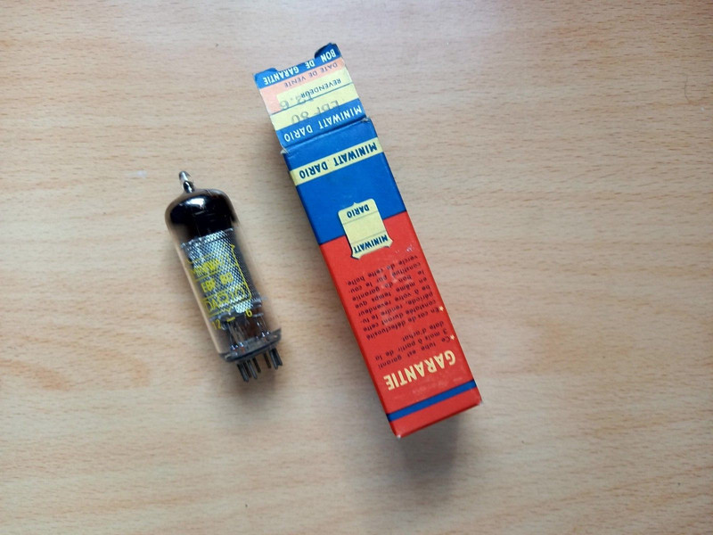 Miniwatt DarioÂ Ebf80 6n8 (Dd Triode) Tube Lampe Tsf Nos