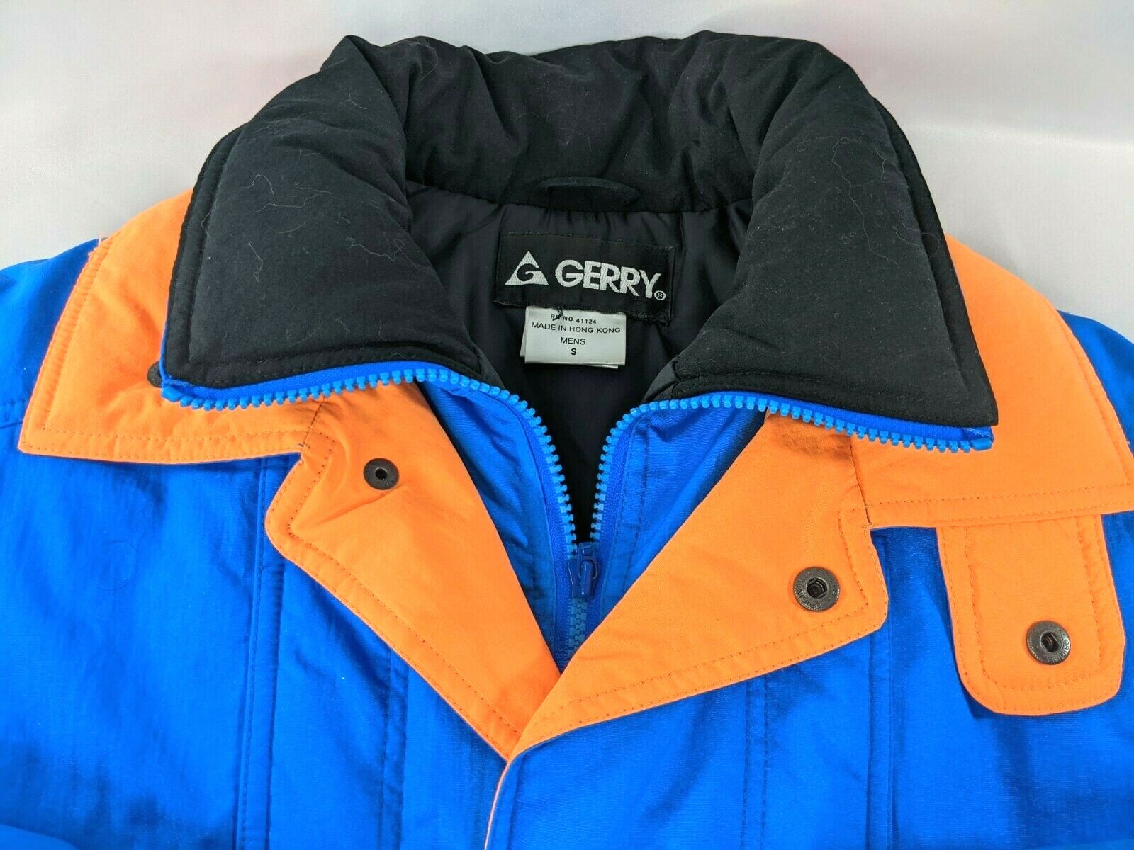 Gerry イエロー　 made in USA vintage 70s、80s Gerry Vintage Winter Jacket Orange Blue Colorblock Mens