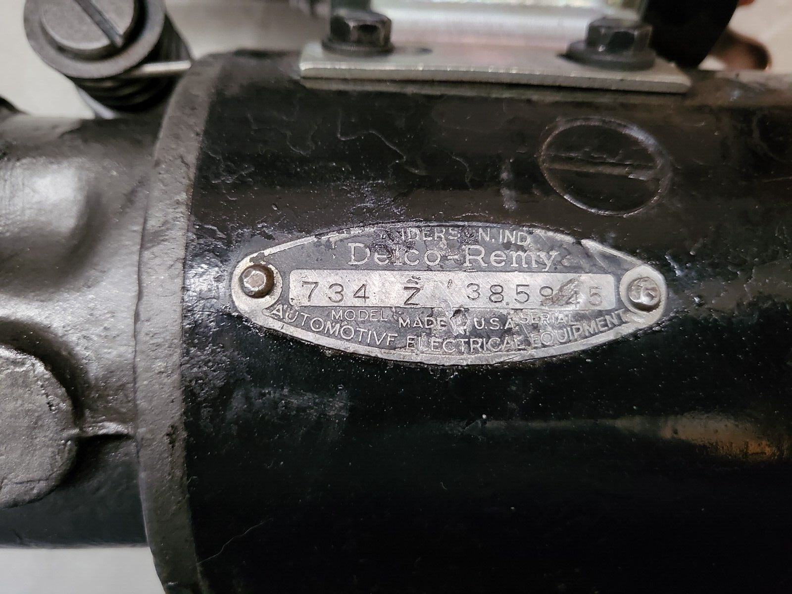 DELCO REMY STARTER OEM # 734-Z For Buick 1934-1938 Series 40 Re