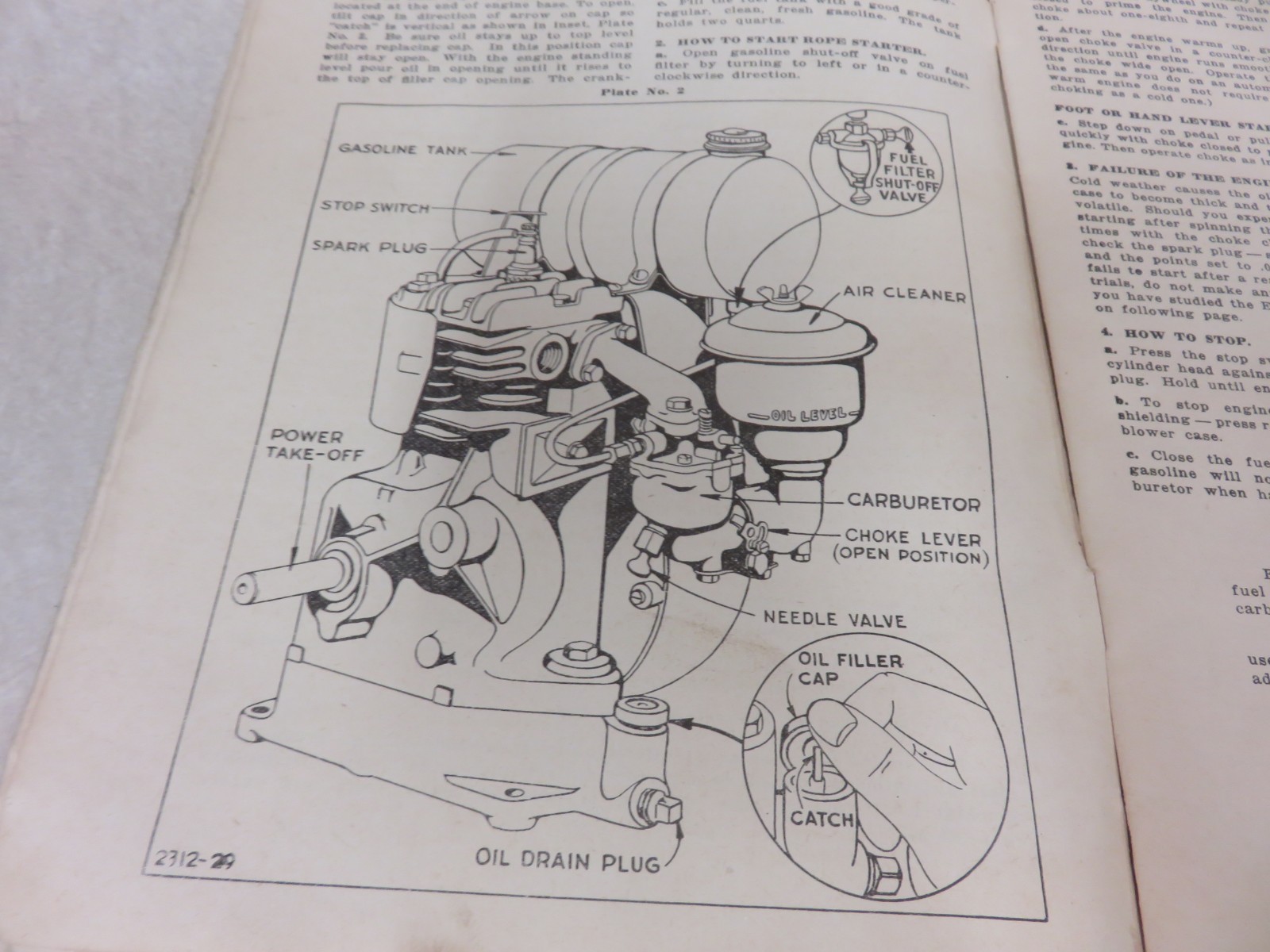 SEARS ROEBUCK OPERATING & MAINTENANCE MANUAL SEARS GASOLINE ENGINES