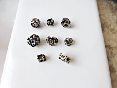 COLLECTION SET OF 15 Sterling Silver 925 Marked Pandora Beads Charms