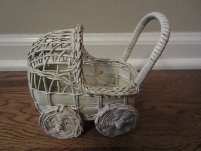 vintage wicker baby basket