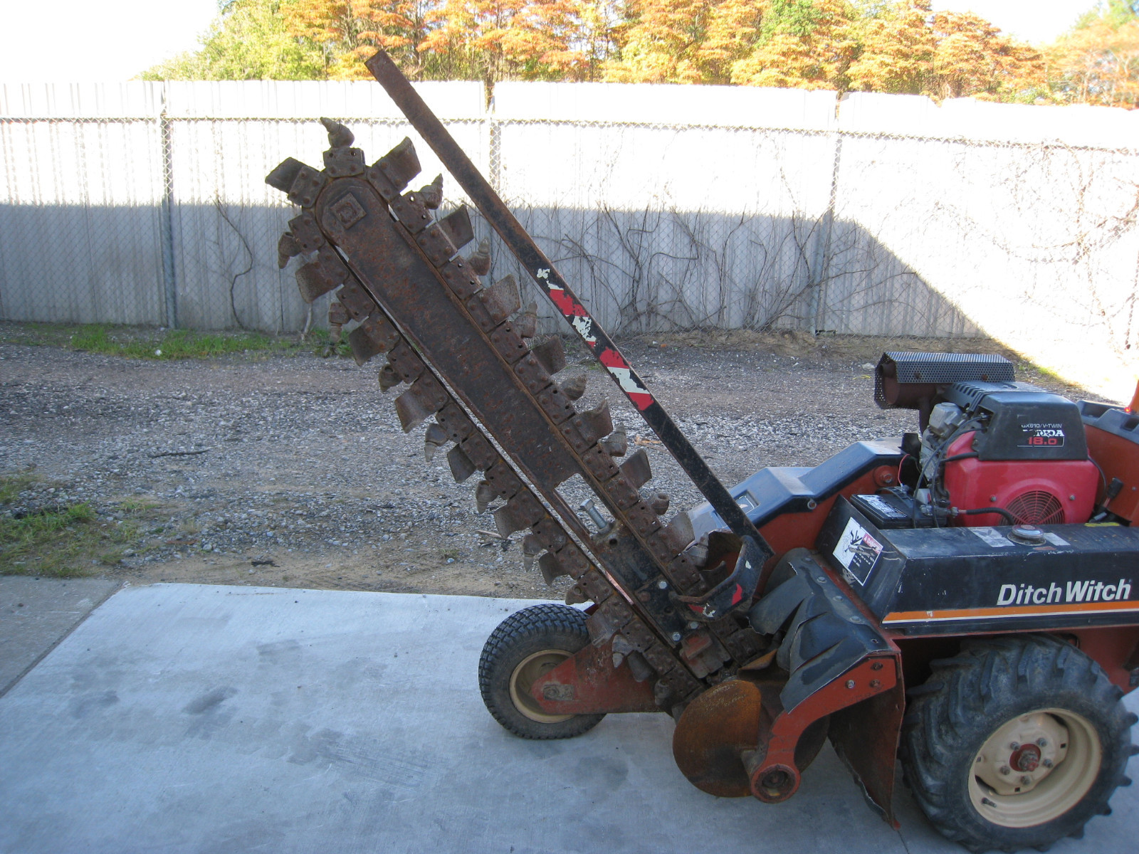 2006 Ditch Witch 1820H Walk Behind Trencher w/ Ditch Witch S2A Trailer 1820 Used