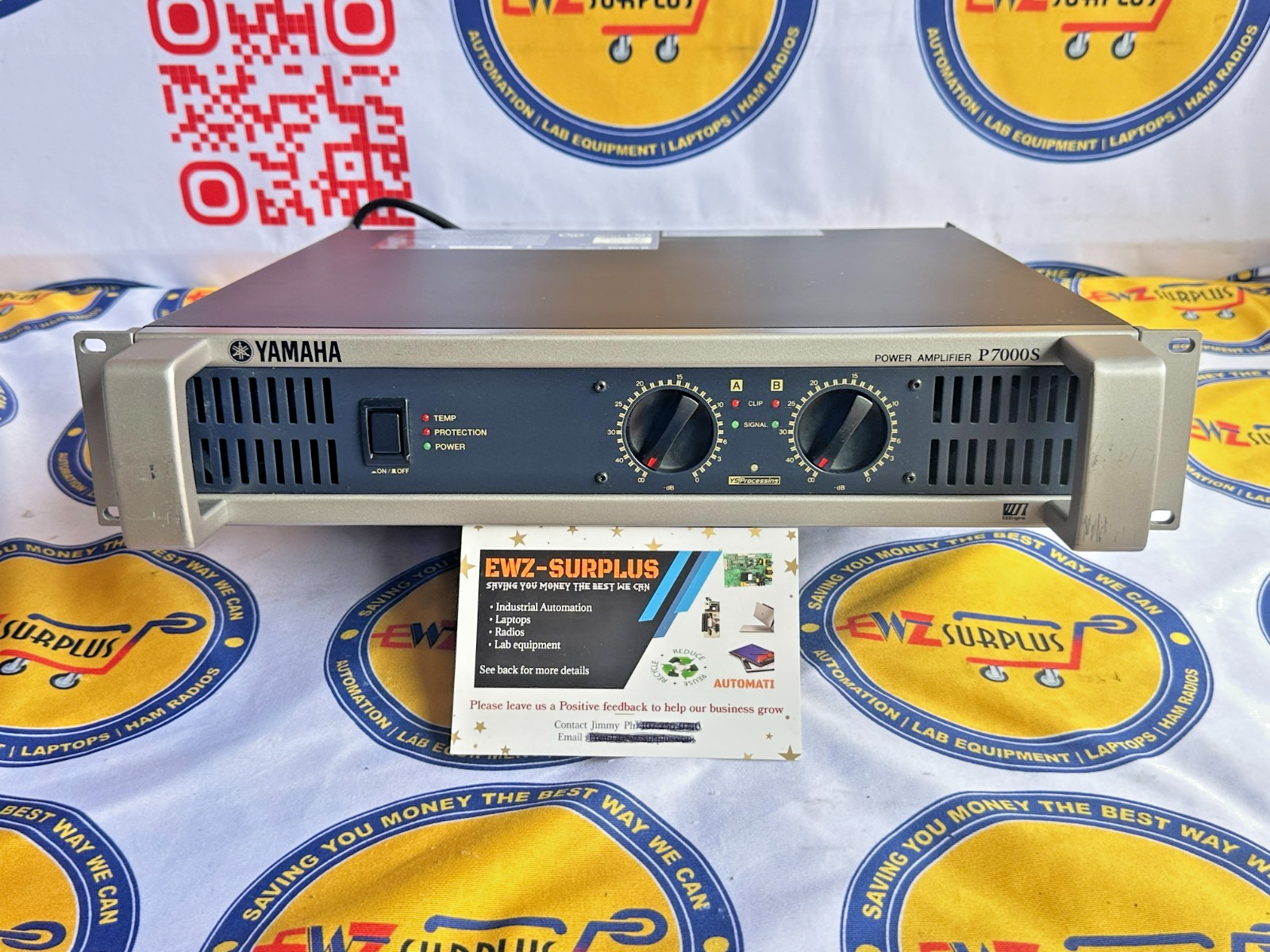 819 YAMAHA P7000S パワーアンプ Yamaha P7000S P-Series power amplifier — 700 watts RMS x 2