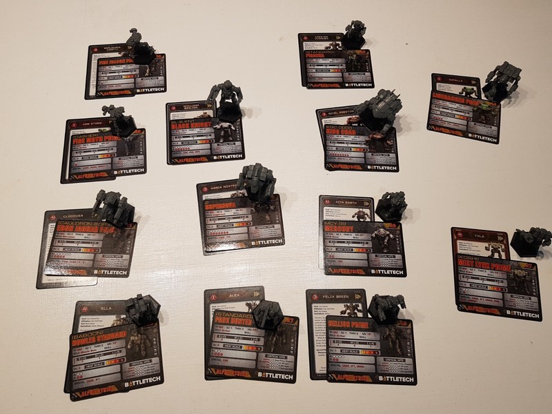 Battletech Cgl Miniaturen - Atlas, Mad Cat Und Mercenary Mechs