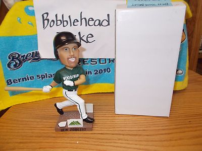 NIB 2012 BEN ZOBRIST WAUSAU WOODCHUCKS CUBS BOBBLEHEAD SGA 6/28/2012