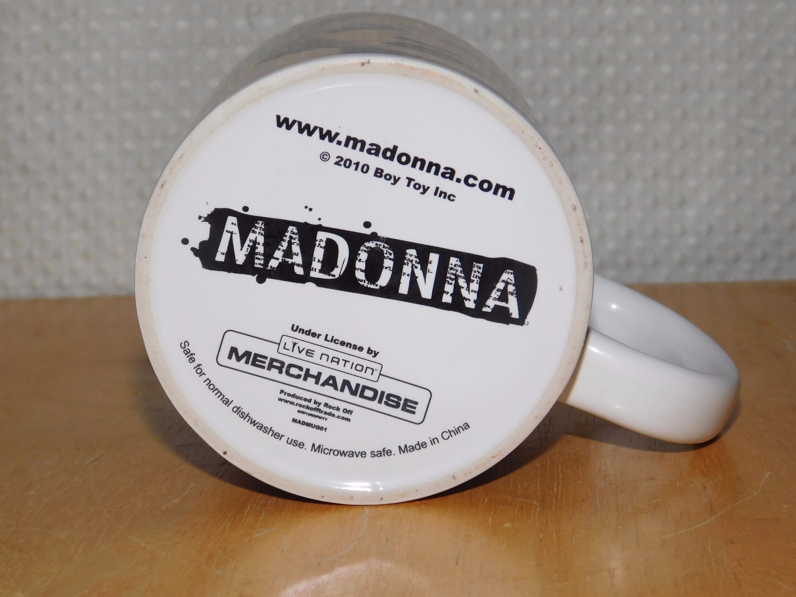 2010 Madonna official Celebration tour coffee mug cup by Live Nation